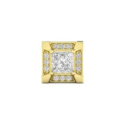 ORIONZ Men 925 Sterling Silver Gold-Plated Square Studs image 1
