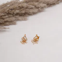 Ruby Raang Girls Gold Plated Drop Earrings image 1