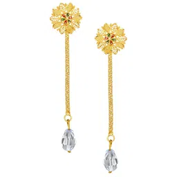 Vighnaharta Gold-Toned Floral Studs Earrings-picture-34