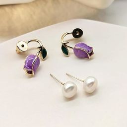 EL REGALO Beads Beaded Floral Studs Earrings-picture-27