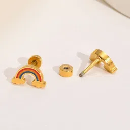 EL REGALO Set Of 2 Contemporary Studs Earrings-picture-13