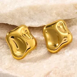 KRYSTALZ Gold-Plated Stainless Steel Studs Earrings-picture-34