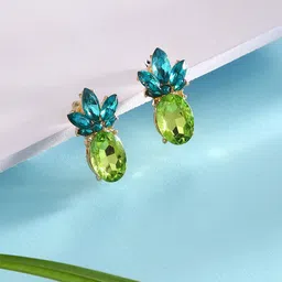 justpeachy Yellow Contemporary Studs Earrings-picture-27