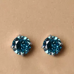 Clara Rhodium-Plated Sterling Silver Cubic Zirconia Contemporary StudsEarrings-picture-19