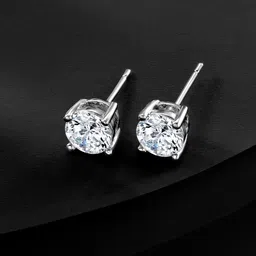 Peora Silver-Plated CZ Studs Earrings-image-20