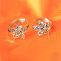 Jewels Galaxy Silver-Plated Contemporary Studs Earrings-picture-20