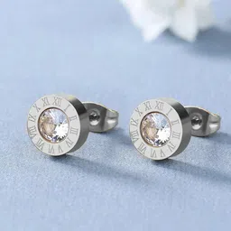 Jewels Galaxy Contemporary Studs Stainless Earrings-picture-14