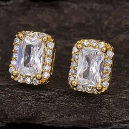 Sukkhi Gold-Plated Contemporary Studs Earrings image 1