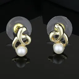 Estele Gold-Plated Geometric Studs Earrings-image-49