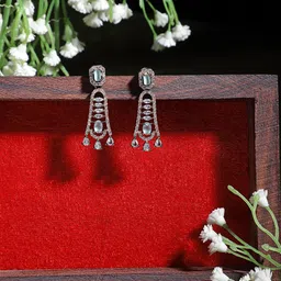 ZENEME Sea Green Classic Studs Earrings-picture-38