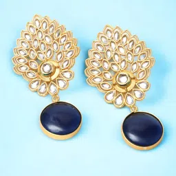 Ozanoo Gold-Plated Drop Earrings image 1