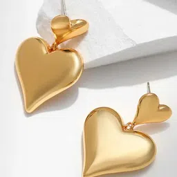 DIVASTRI Heart Shaped Studs Earrings-picture-21