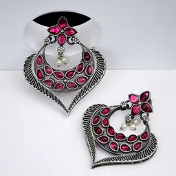 ATIBELLE Silver-Plated Contemporary Chandbalis-picture-18