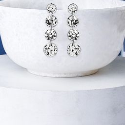 Accessorize London Women Hammered Metal Circle Drop Earrings-picture-7