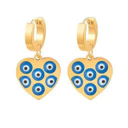 KRYSTALZ Gold-Plated Heart Shaped Drop Earrings-picture-37