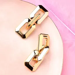 DressBerry Gold-Toned Gold-Plated Drop Earrings-picture-37