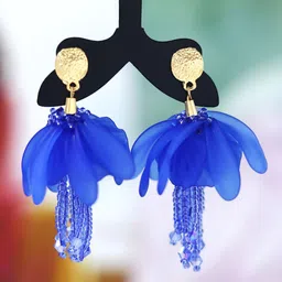 Bellofox Blue Contemporary Drop Earrings-picture-32