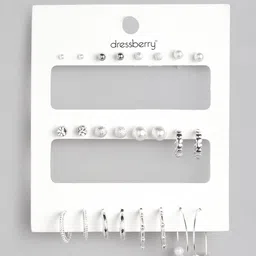DressBerry Women Set of 12 Contemporary-Shaped Earrings-picture-26