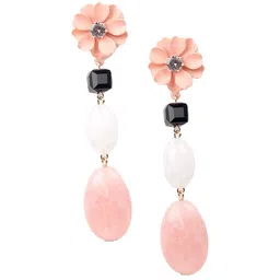 ODETTE Beaded Floral Drop Earrings image 2