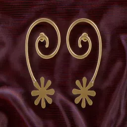 UNIVERSITY TRENDZ Floral Drop Earrings-image-89