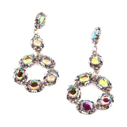 ODETTE Multicoloured Oval Drop Earrings-picture-35