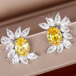 Designs & You Silver Plated Stud Earrings-picture-12
