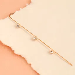 SOHI Gold-Plated Contemporary Ear Cuff Earrings-picture-15