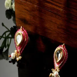 DUGRISTYLE Gold-Plated Contemporary Drop Earrings-picture-44