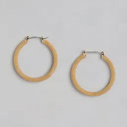 Forever New Gold-Plated Circular Hoop Earrings-picture-11