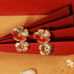 VIRAASI Gold-Plated Quirky Drop Earrings-image-13