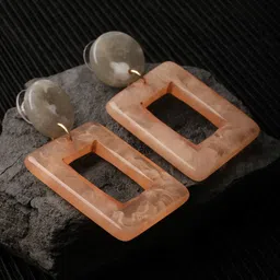 XPNSV Square-Shaped Drop Earrings-picture-43