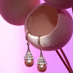 SOHI Silver Plated Contemporary Drop Earrings-picture-31