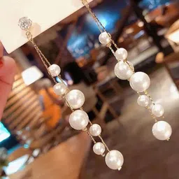 Jewels Galaxy Gold-Plated Contemporary Drop Earrings-picture-27