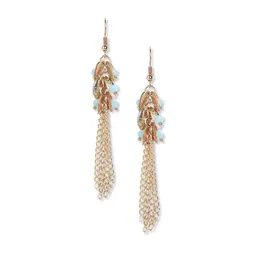 Blisscovered White Contemporary Drop Earrings-image-0