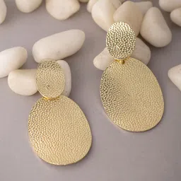 Madame Rose Gold-Plated Contemporary Drop Earrings image 1