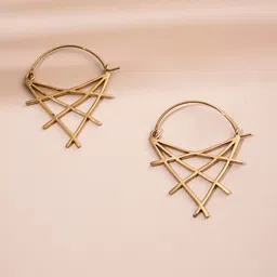 Studio One Love Brass-Plated Contemporary Drop Earrings-picture-31