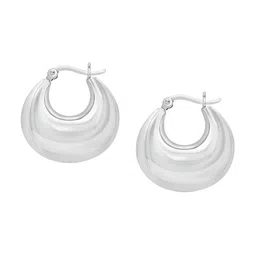 925 SILLER Rhodium-Plated Contemporary Hoop Earrings-picture-53