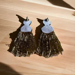 JEWELWATI Artificial Beads Drop Earrings image 2