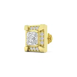 ORIONZ Men 925 Sterling Silver Gold-Plated Square Studs image 2