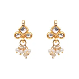 Ruby Raang Girls Gold Plated Drop Earrings image 2