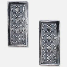 ATIBELLE Silver-Plated Contemporary Studs Earrings image 2