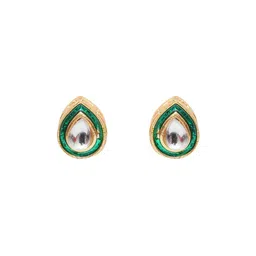 Ruby Raang Gold-Plated Classic Studs Earrings image 4