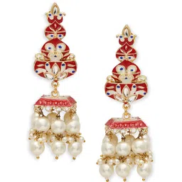 OOMPH Kunda-Studded Dome Shaped Jhumkas image 2