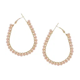 Mali Fionna Gold-Plated Crystal Oval Hoop Earrings image 2