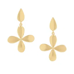 VIRAASI Gold-Plated Contemporary Drop Earrings image 2