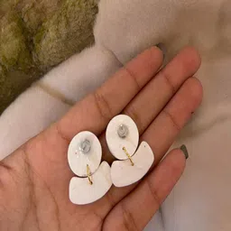 AccessHer Contemporary Studs Earrings image 3