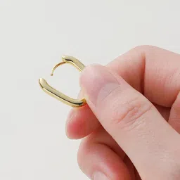 FIMBUL Gold-Plated Square Hoop Earrings image 3