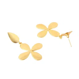 VIRAASI Gold-Plated Contemporary Drop Earrings image 4