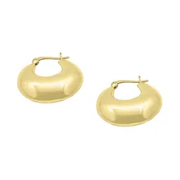 925 SILLER Rhodium-Plated Chic Contemporary Hoop Earrings image 4