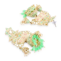 Fida Gold Plated Quirky Jhumkas Earrings image 4